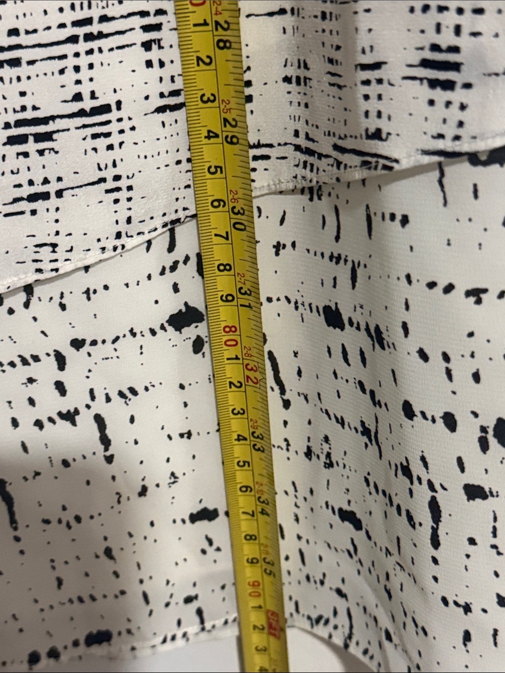 Ann Taylor White Dress with Black Speckle Print size 8 - Picture 4 of 6